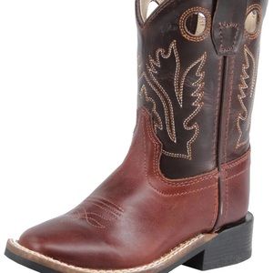 NWT Old West Toddler boys cowboy boots brown square toe